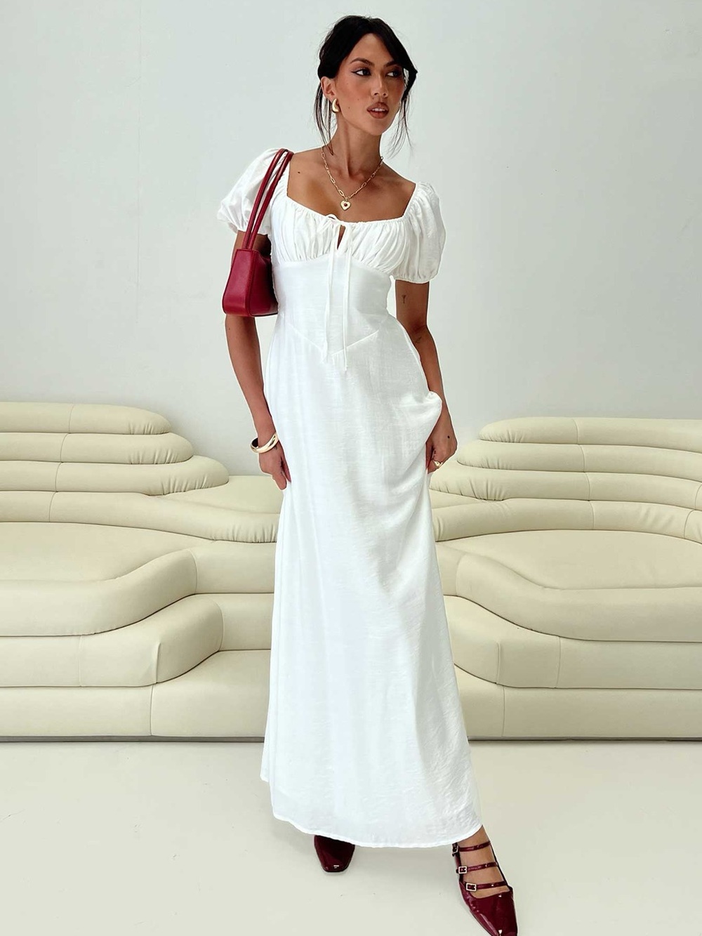 Princess Polly Summer Song Maxi Dress White
US 4 / White
